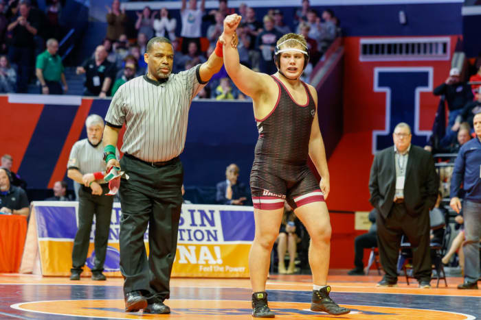 Illinois state wrestling championships February 18 2023 Nate Latsch 15366